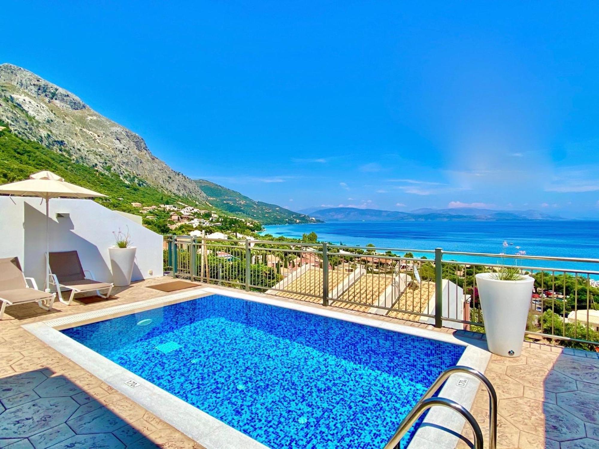 Luxury Villa Akti Barbati 2 With Private Pool By Dadovillas Pyrgi  Exterior foto